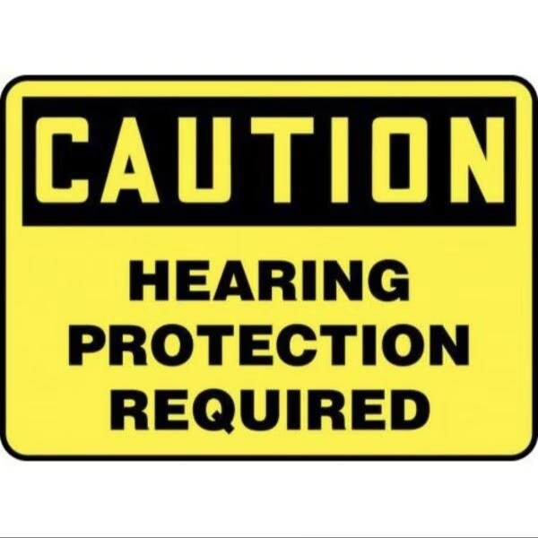 Accuform OSHA CAUTION SAFETY SIGN HEARING FRMPPE792XV FRMPPE792XV - main